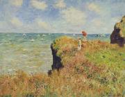 Claude Monet Walk on the Cliff at Pourville china oil painting reproduction